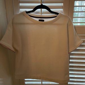 Lime and Vine - White Top with Gold Zipper